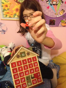 A santa or something. It's late. 