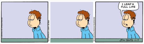 Garfield comic without Garfield in it