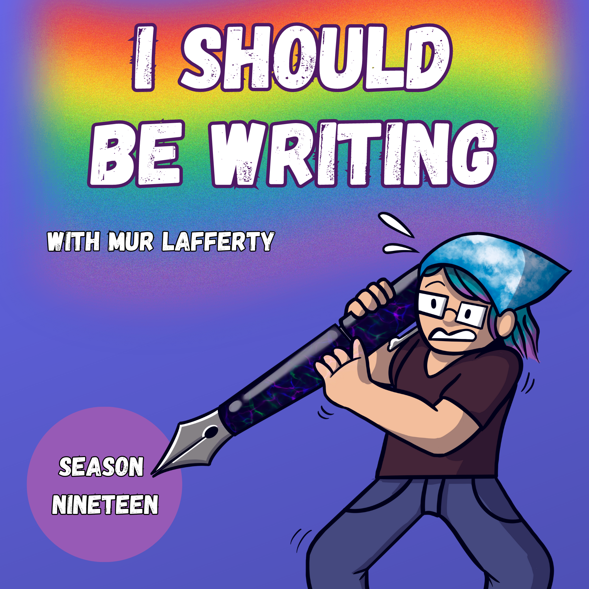 Title illustration, I should be writing. Episode 25: Can You Write a Pile of Garbage?