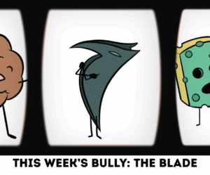 illustration of the Blade, a sharp birdlike person