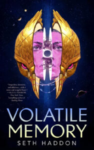 Cover for Volatile Memory, blue and gold and pink