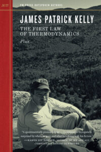 Book cover photo of Jim sitting on a cliff.
