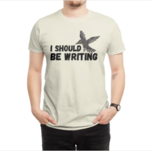 white man wearing an off white shirt with ISBW logo